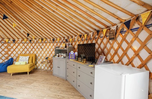 Great Ellingham RV Rental | PERIGNON Luxury Heated Yurt with Private Hot Tub