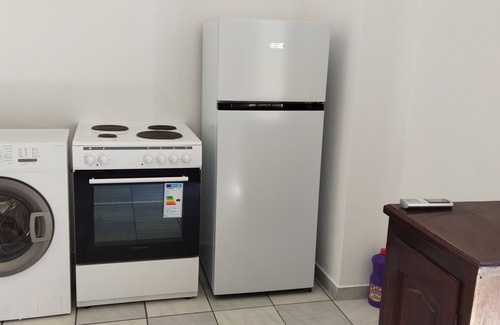 Perissa House | Perissa Art Villa - Kitchen & Washing Machine