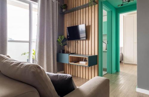 Sao Judas Apartment | Perto de tudo em Itajaí apê com varanda e 2 vagas