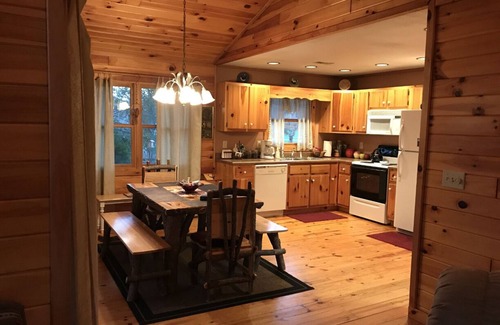 Unaka Cabin | Pet friendly 2br/2ba cabin with hot tub on Rushing Trout Stream!
