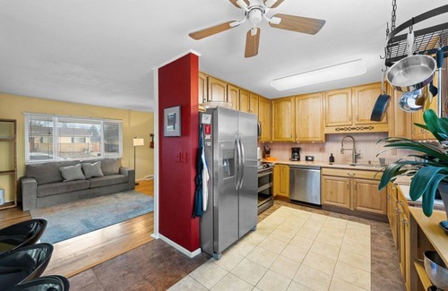 Westminster House | Pet Friendly Furnished Home w/Hot Tub, BBQ, Patio. 2 Bed, 1 Bath, 1 Sleeper Sofa