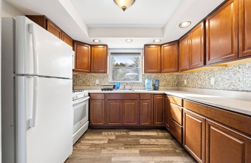 Peach Lake House | Pet Friendly Lake Cottage w/Fireplace & Fire Pit W/D