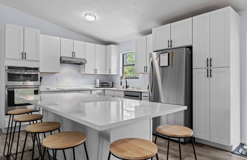 St. Augustine House | Pet-Friendly Pool Retreat w/Firepit Backyard BBQ