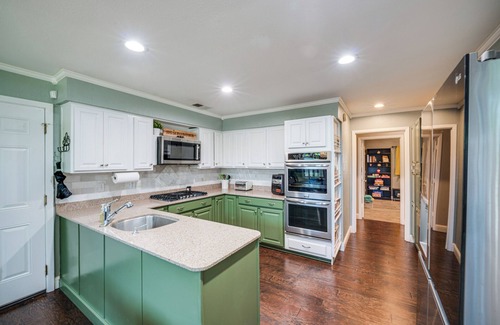 Sachse House | Pet-Friendly Sachse Home w/Patio, Fire Pit & Yard