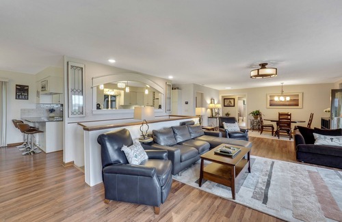 Petoskey House | Petoskey Home with Little Traverse Bay Views | Sleeps 8 | Wrap Around Deck