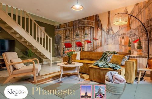 Magny-le-Hongre House | Phantasia by Kleidos, 10 min de Disney! Jolie Maison Familiale 6P, 2 chambres, Terrasse, Parking