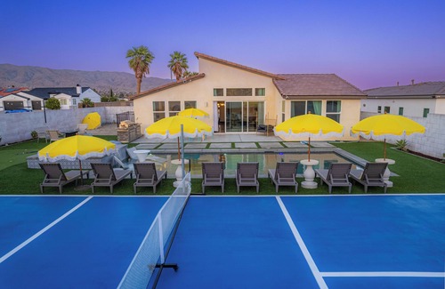 Desert Hot Springs House | Pickleball, Gameroom, Pool & Hot Tub, Firepit, BBQ