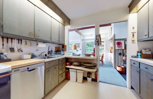 Peru House | Picturesque, Euro-style ski chalet with beautiful setting, deck & fireplace