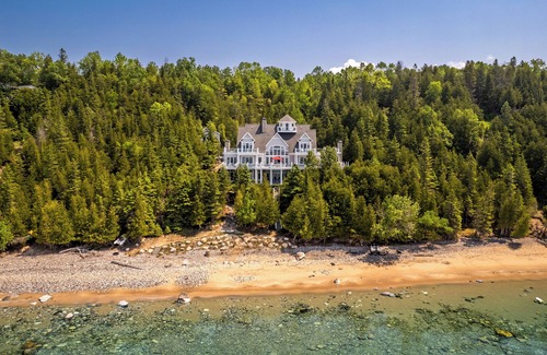 Harbor Springs House | Picturesque Lake Michigan Shoreline Estate with 400' of private sandy beach!