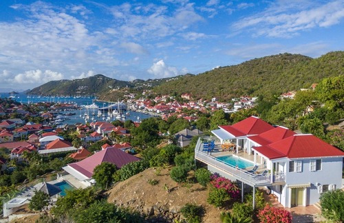 Lurin Villa | Picturesque Villa W/Beautiful Sunset Views Directly Over Shell Beach & Gustavia