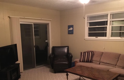 La Grange House | Pin Oak Guest House on quiet wooded lot with Swimming Pool