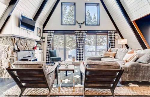Blue River House | *Pink Moon Blue River* Retro A-Frame