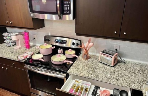 Houston Apartment | Pinkalicious Paradise 1BD/1Bath Galleria/Downtown