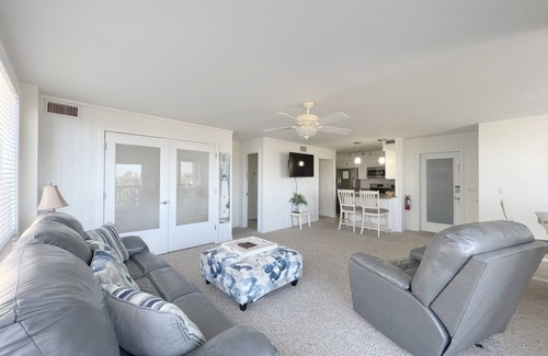 Ocracoke Condo | Pirate's Quay 1 North: Enjoy watching the ferries in Silver Lake Harbor