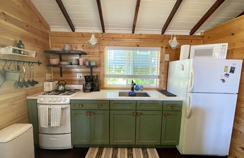 Honor Cottage | Platte Lake Waterfront Cottage with beach and swimming dock