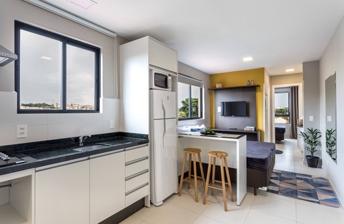 Reboucas Apartment | Pleione ⭐️ complete flat, garage, Jd. Botanical PUC Center