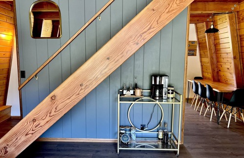 Big Bear City Cabin | Plug in to the peace, joy, and Zen at this modern Modified A-Frame Cabin!
