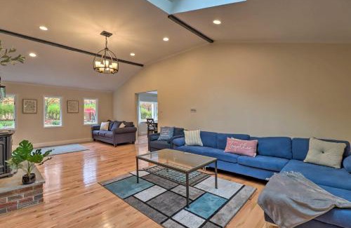Stroudsburg House | Pocono Home with Hot Tub, Fireplace and Game Room!