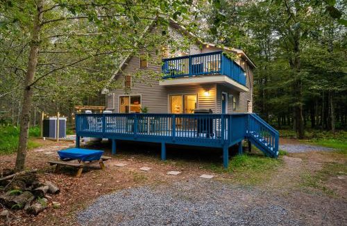 Locust Lake Village House | Pocono Lake Getaway Sauna Hot Tub Playground