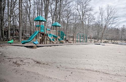 Locust Lake Village House | Pocono Log Cabin Fireplace, Fire Pits and Amenities