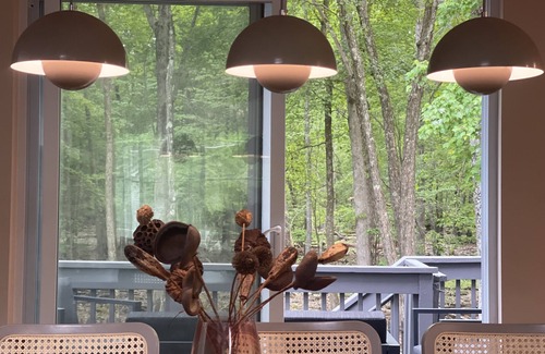 East Stroudsburg House | Pocono Modern Chalet - Hot Tub - Home Theater