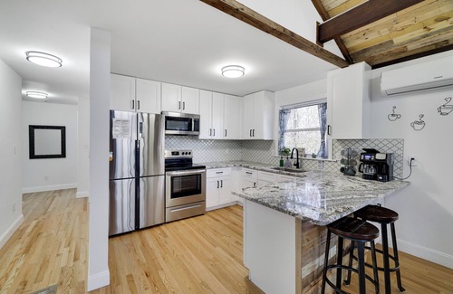 Cresco House | Pocono Mountains Luxury Retreat with king bed and Game Room in the woods.
