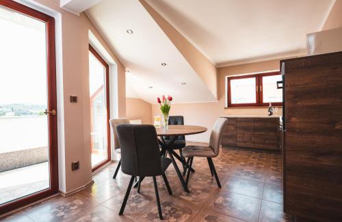 Podoli Apartment | POINT flat, beautiful view from terrace to Prague Castle