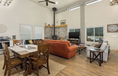 Bayfield House | Pond Property with Mountain Views minutes to Vallecito Lake walking distance to food and close to Durango (train/Mesa Verde and Million Dollar HWY)
