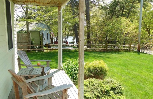 Dennis Cottage | Pond View~ Abuts conservation and walking trails. There is fishing at the pond