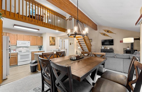 McCall Condo | Ponderosa Retreat - Fireplace - Community year round pool - sauna - fitness center
