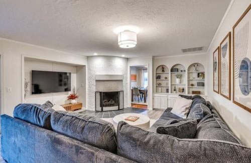 South Tulsa House | Pool Game Room Fireplace Single Story