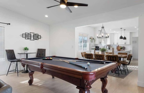 North Las Vegas House | Pool & Games at New 4BR Modern Oasis Retreat
