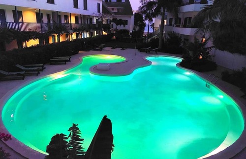 Santa Maria Apartment | Pool house with 2 balconies, next to the beach!
