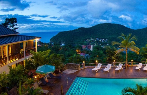 Marigot Bay Villa | Pool Level apartment overlooking Marigot Bay