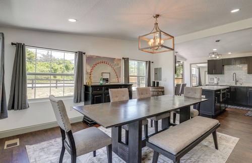 Dover House | Pool Table, Fire Pit: Spacious Home in Dover!