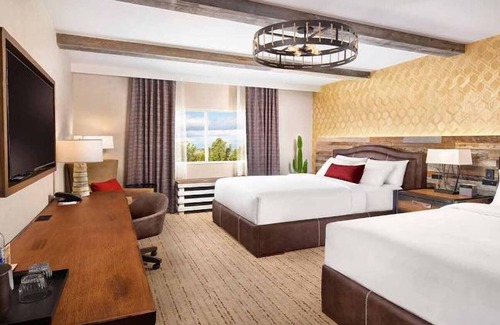 Enterprise Hotel | Poolside Getaway: 2 Spacious Room with Two Queen Beds and Pool View