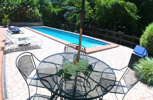 Soufriere Apartment | Poolside Waterfall Apartment