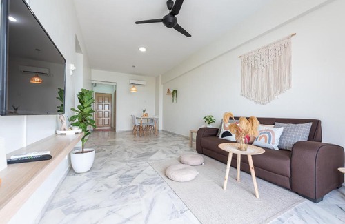 Taman Tanjung Apartment | PortDickson Minimalist Seaview Home 10Pax3BR 1MinToBeach