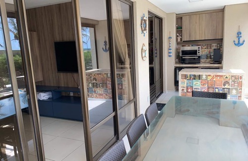 Loteamento Parque das Fontes Apartment | Porto das Dunas Apartment GROUND FLOOR 4 SUITES -Pé on the aria- 8 people