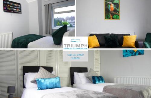 Willenhall House | Portobello House - Four Bedroom House perfect for CONTRACTORS - Sleeps 6 - FREE parking