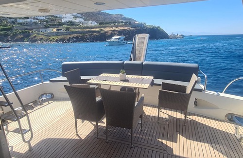 Ornos Boat Rental | Posillipo Technema 64 luxury boat