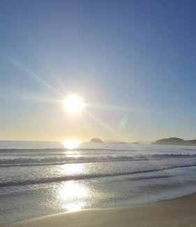 Governador Celso Ramos Apartment | Praia de Palmas Apto Novo, Vista para o mar.