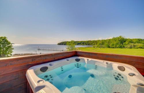 Garden House | Prairie-Style Home on Garden Bay with Deck and Hot Tub