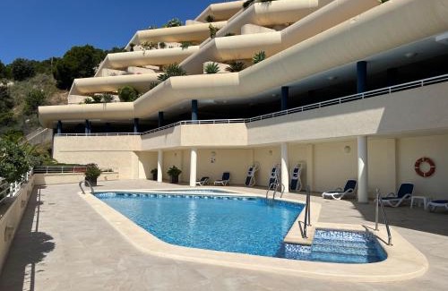 Pueblo Mascarat Apartment | Precioso apartamento con piscina, vistas a mar