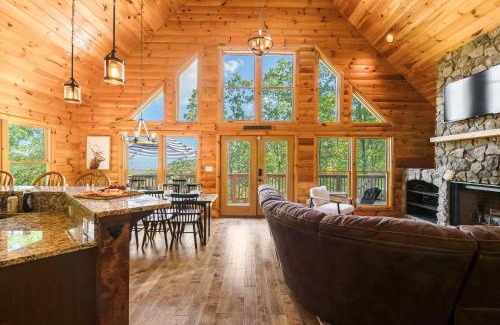 McGaheysville House | Premier Log Home Theater, Sauna Hot Tub