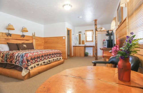 Dubois Cabin | Premium King Room, River & Mountain Views, Hot Tub and Parking!