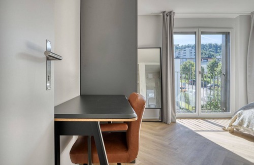 Wiedikon Apartment | Premium Wiedikon 2BR w/Storage & W/D, nr Transport, by Blueground