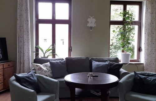 Calbe Apartment | Pretty living-Spacious vacation apartment in a manor house near the Saale and Elbe rivers