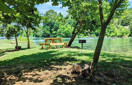 Hardy RV Rental | Primitive Riverside Camping with picnic table, from, and pet friendly