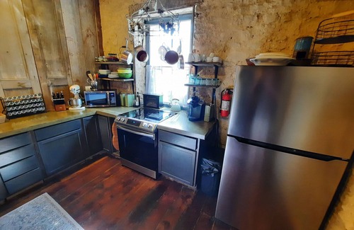 Colesburg Apartment | Primitive yet classy apartment in rural Iowa near small town shopping and hiking